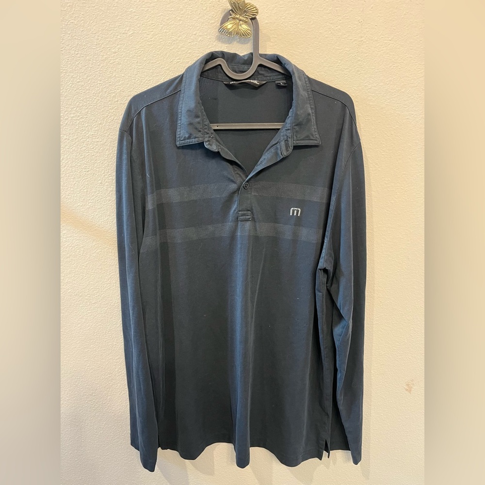 Travis Mathew Dark Blue Polo Shirt